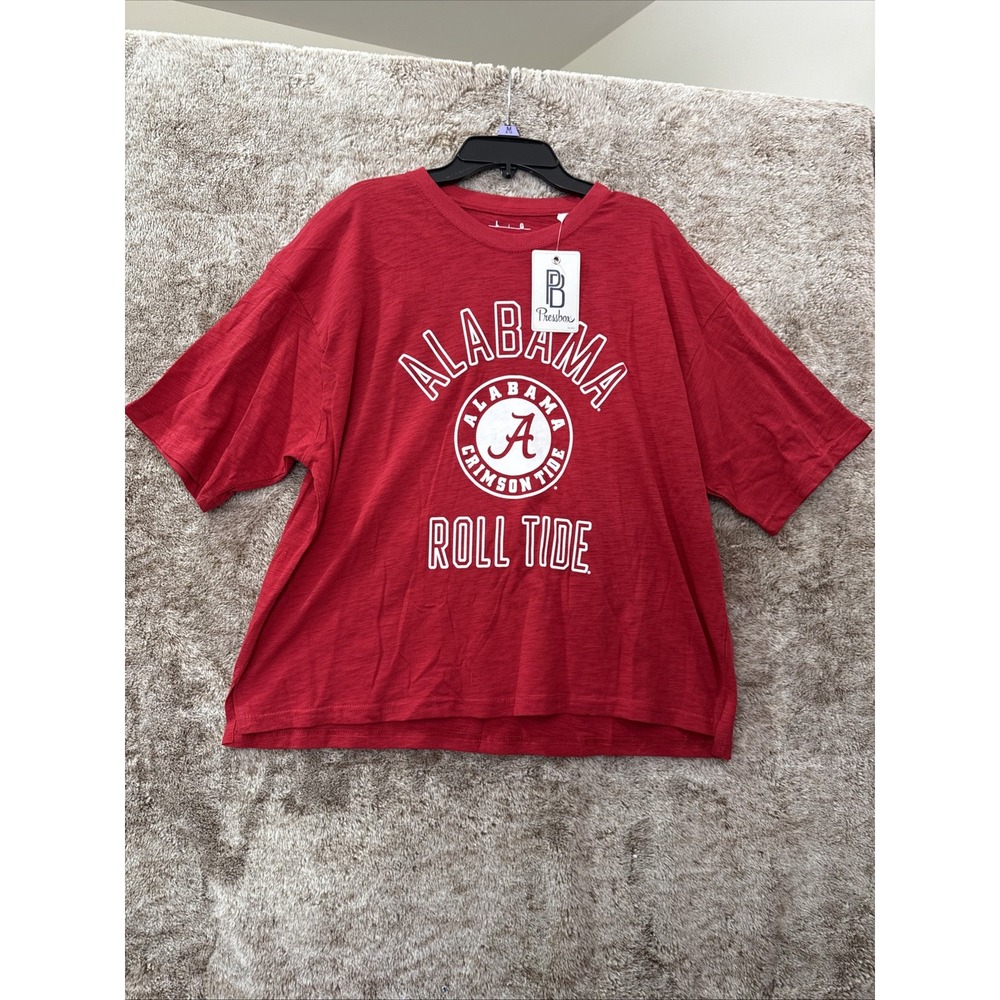 Alabama Crimson Tide T Shirt Unsex 2XL Short Sleeve Cotton Red NEW